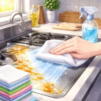 油汚れクロスは本当に水だけで落ちる？楽天で人気の秘密とコスパ徹底検証！