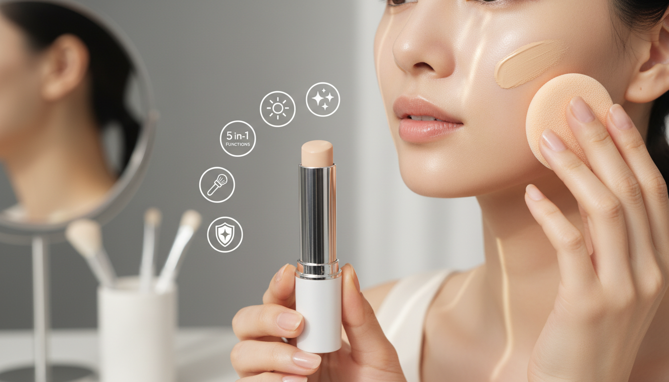 そう言い切れる理由は「1本5役×光コントロール×専用スポンジ」にあります