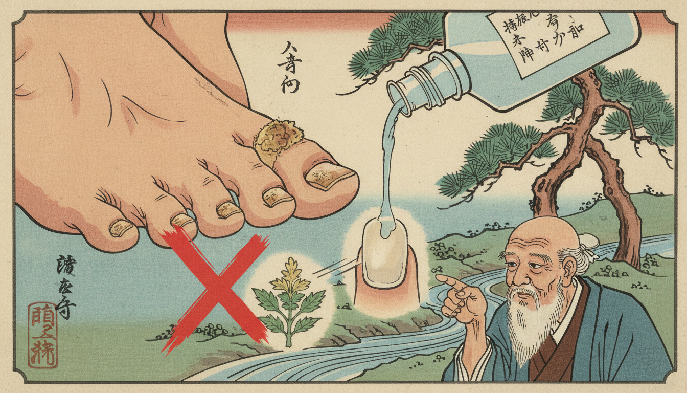 消毒だけでは治らない爪水虫の真実