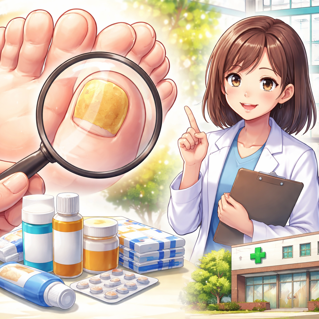 爪水虫はまず皮膚科受診が正解