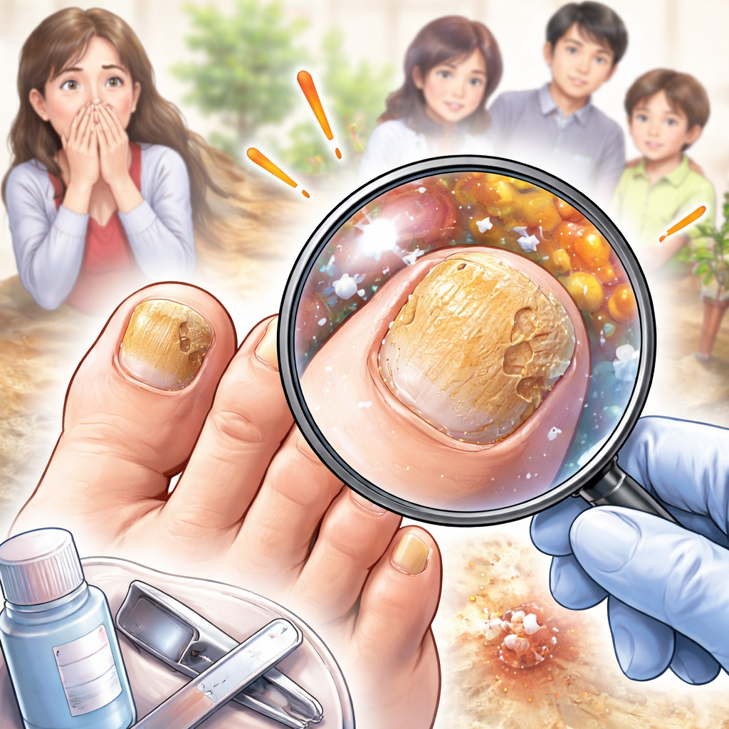 爪水虫は放置厳禁！あなたの健康と周りの大切な人を守るために早めの対処がカギです！