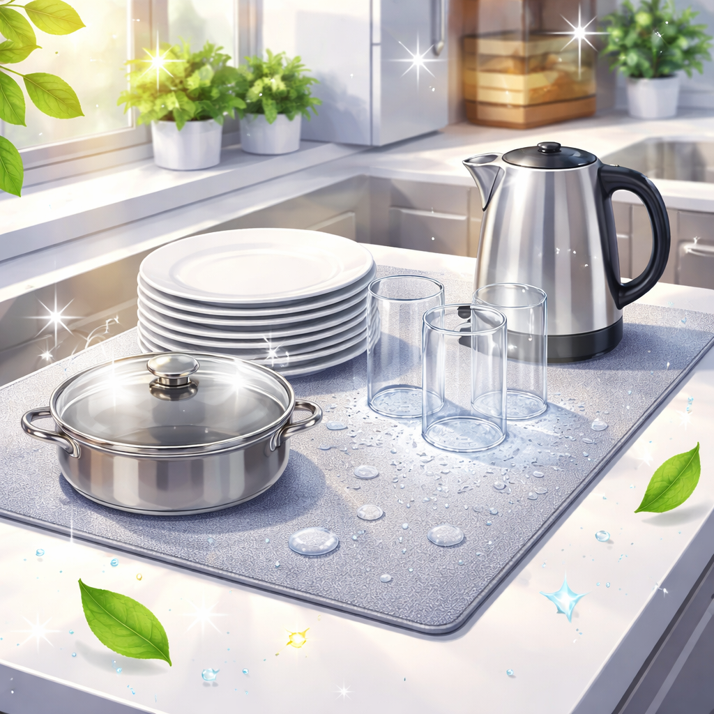 驚異の吸水・速乾と抗菌力でキッチンが劇的に変わる！